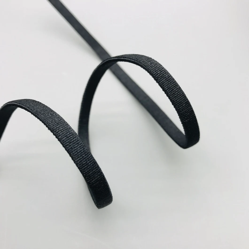 OEM 10mm Satin Strap Nylon Edge Tape Bra Picot Elastic Lingerie Webbing