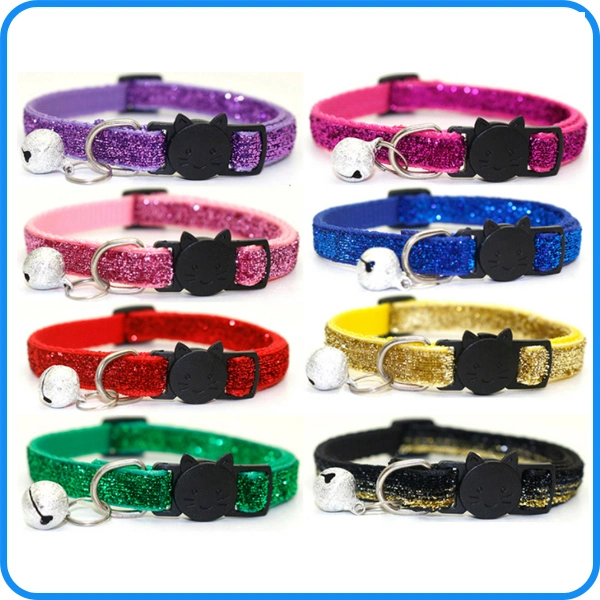 Pet Product Supply Nylon Dog Cat Collar with Bell