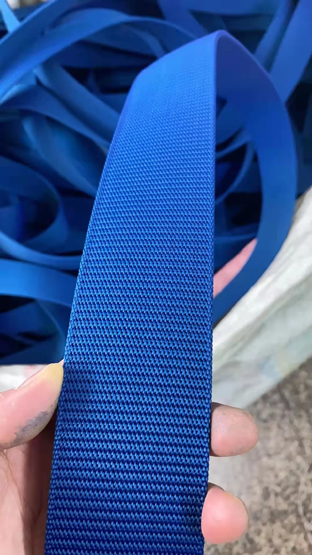 Custom Black White Blue Nylon Polyester PP Material Belt Military Webbing