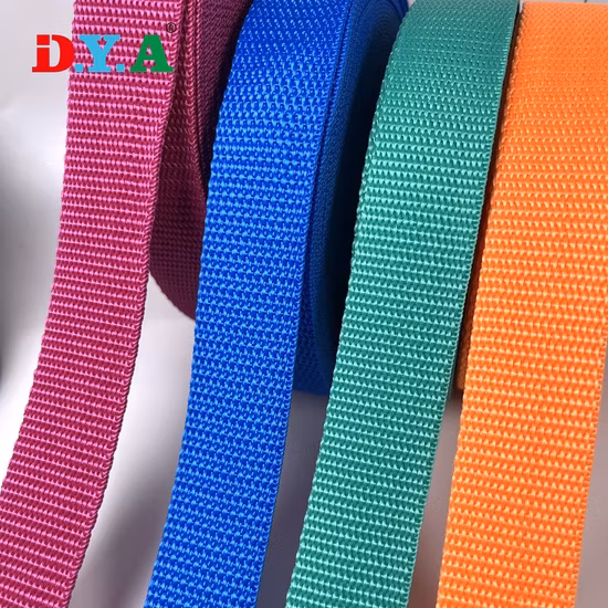 Manufacturer Custom Color High Tenacity PP Polypropylene Strap Webbing for Backpack/Luggage