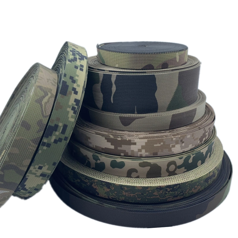 Custom Anti-Infrared Irr Tactical Camo Strap Polyester Nylon Belt Camouflage Webbing Sling