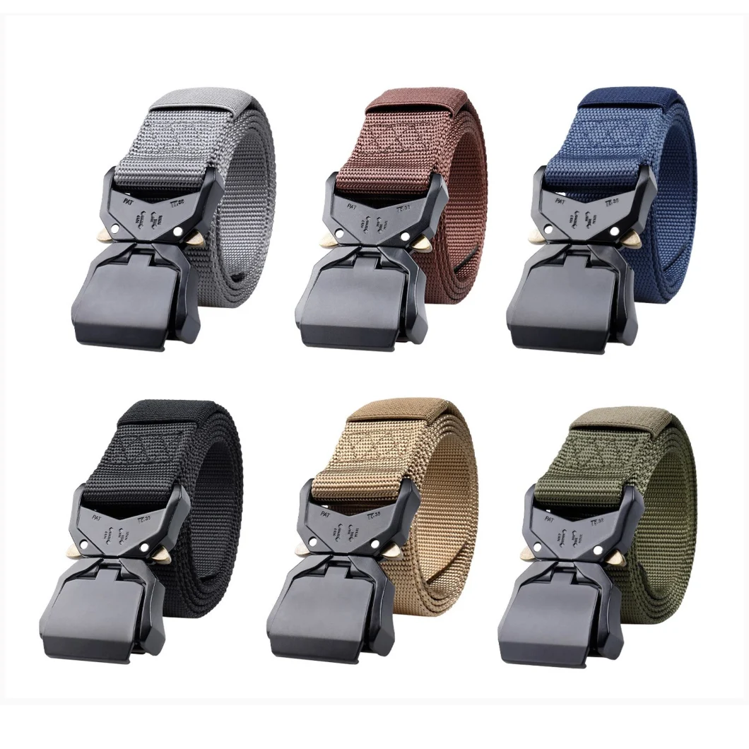 Outdoor Tactical Waist Belt Military Style Cobra Nylon Quick Release Buckle Hunting Shooting Combat Tactical Belt