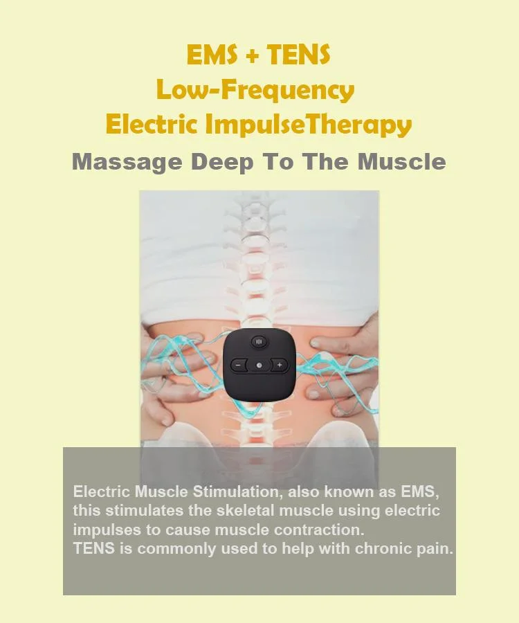 Waist Massage Belt Back Support Electric Muscle Stimulation Massage Belt