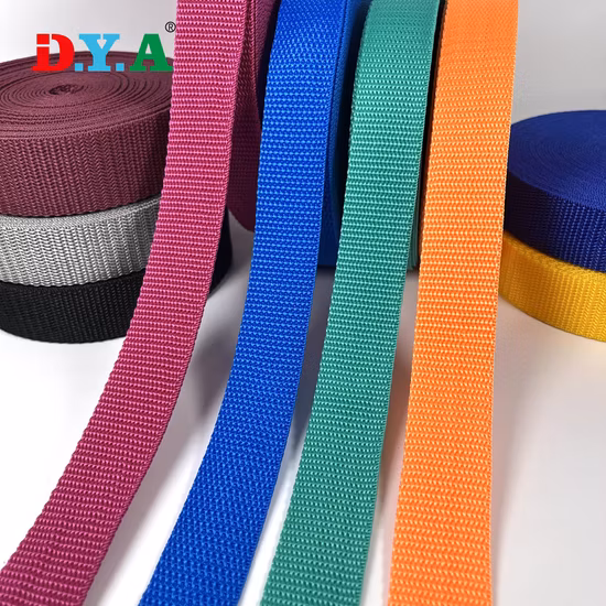 Manufacturer Custom Color High Tenacity PP Polypropylene Strap Webbing for Backpack/Luggage