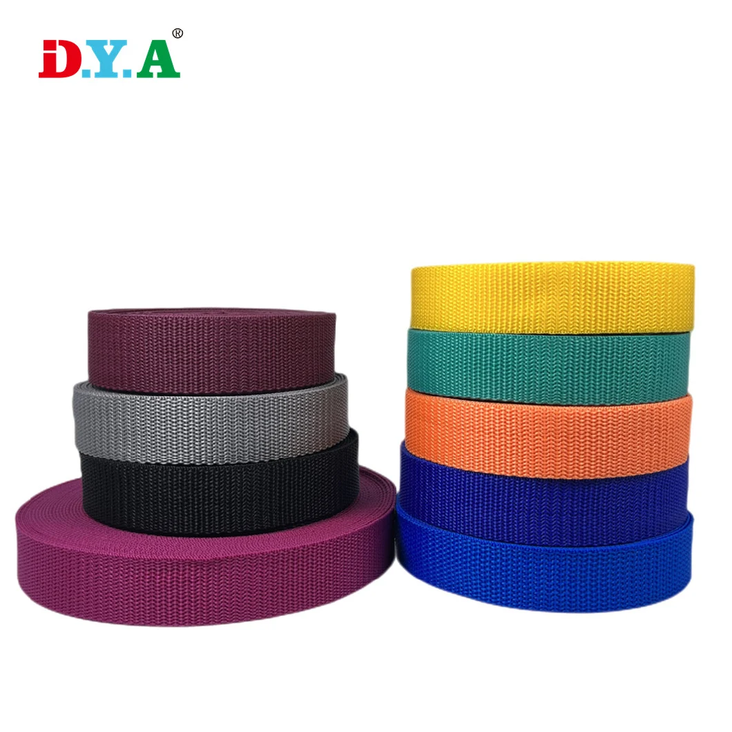 Factory Custom Color Width Polypropylene Belt Web Band PP Bag Strap Webbing