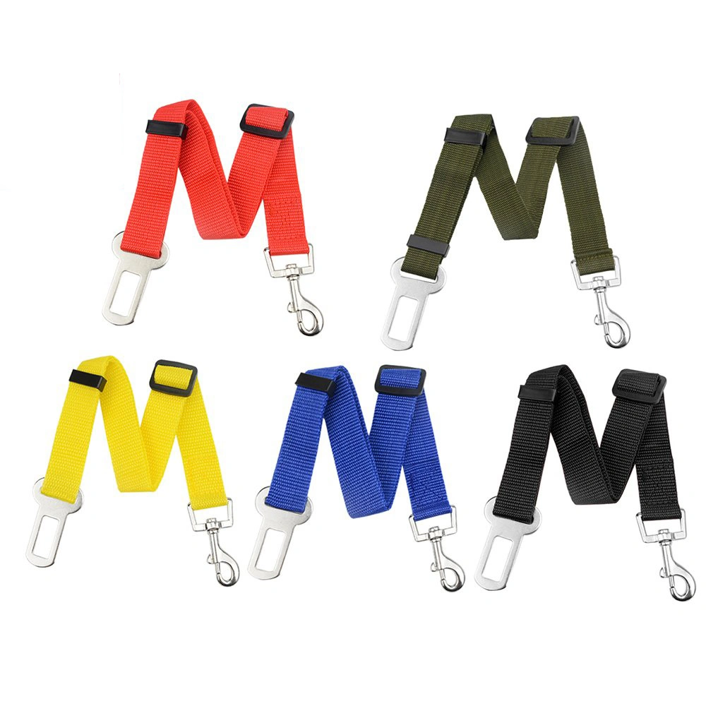 Heavy Duty Custom OEM Colorful Nylon Pet Safety Leads Car Seat Belt for Traveling Outdoor Dog Easy Control