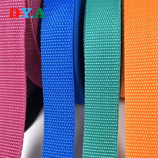 Manufacturer Custom Color High Tenacity PP Polypropylene Strap Webbing for Backpack/Luggage