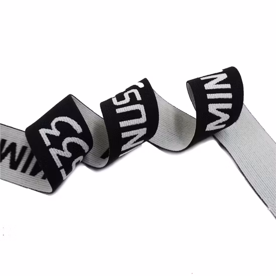 High Quality Custom Jacquard Elastic Nylon Webbing for Compression Sportswear Elastic Rubber Webbing