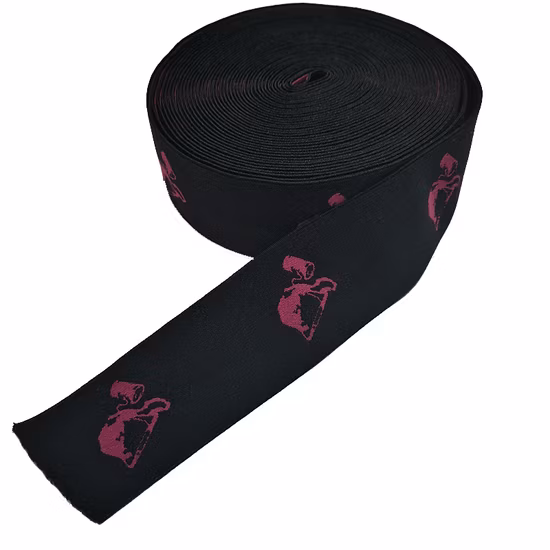 Custom Design Logo Recycled Band Letters Imitation Nylon Jacquard Webbing