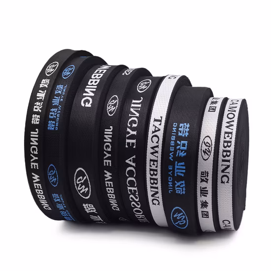 Polyester/Nylon/Cotton/PP/Polypropylene Customized Jacquard Webbing for All Kinds of Shoes /Clothing Accessories/Home Textile/Bag Luggage Strap