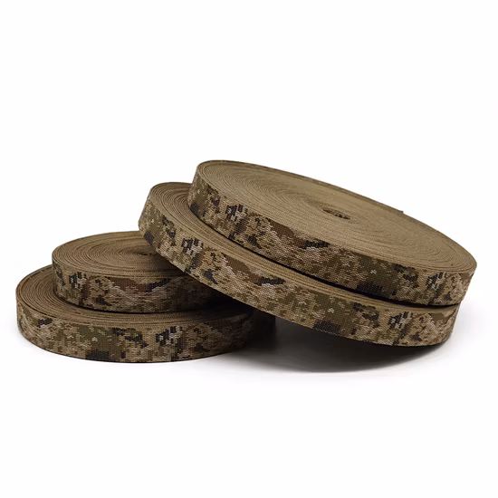 Irr Jacquard Camouflage Tactical Nylon Webbing
