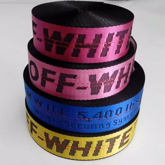 High Quality Jacquard Woven Elastic Fabric Leopard Print Nylon Polyester Cotton Strap Webbing for Garments 2inch 50mm