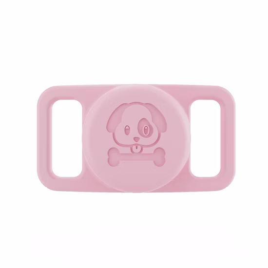 Colorful Silicone Pet Airtag Holder for Dog Collar