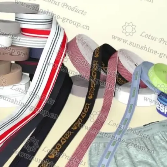 High Quality Elastic Nylon / Polyester / PP Webbing 04